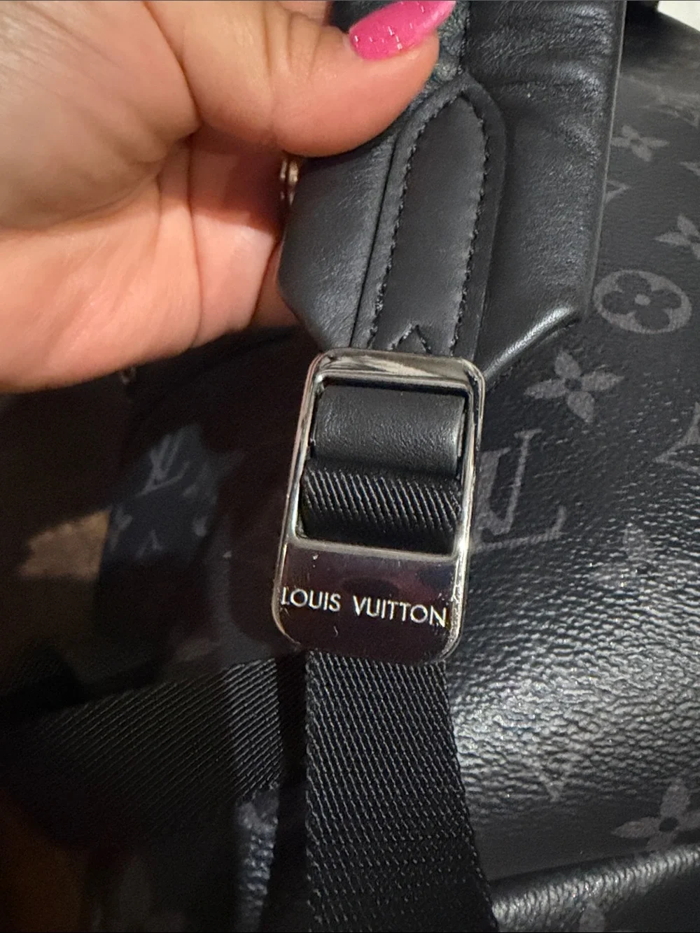 Louis Vuitton Men's Monogram Eclipse Backpack - Charcoal Black